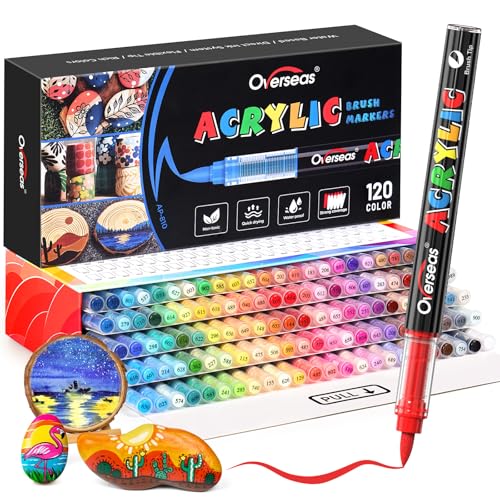 120 Colors Acrylic Paint Markers (120 Count)