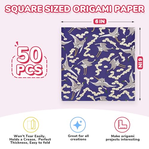 Ethnic Patterned Origami Paper (50 Count)
