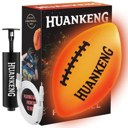 Rechargeable Glow in The Dark Football for Kids and Adults