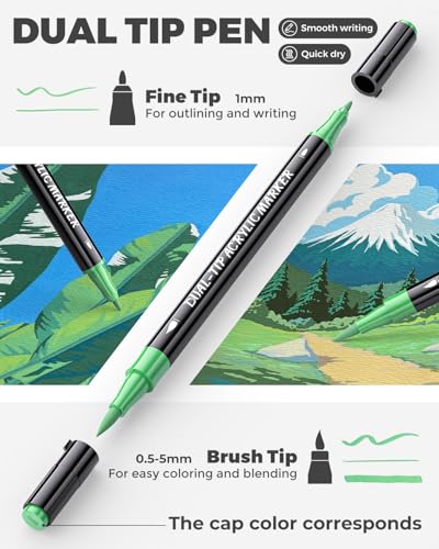 Acrylic Paint Markers 36 Colors