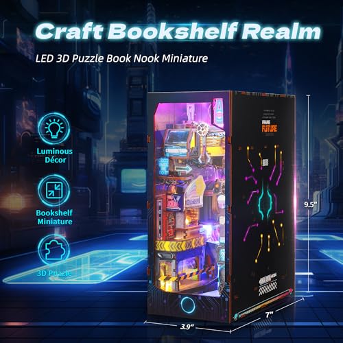 3D Wood Puzzle Book Nook Kit