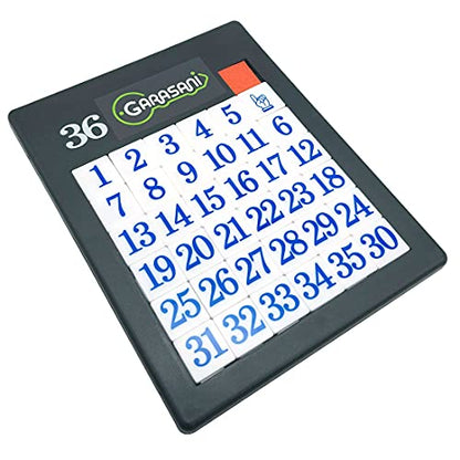 Number Slide Puzzle Brain Teaser IQ Game (35 Count)