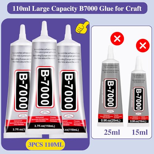 3.7oz B7000 Rhinestone Clear Glue for Jewelry Making