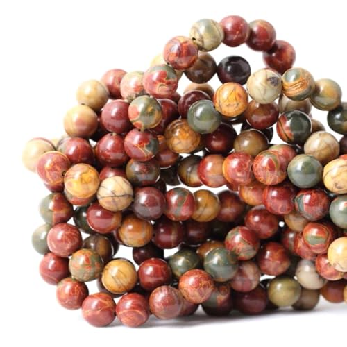 180pcs Adabele Natural Picasso Jasper Gemstone 4mm (186 Count)