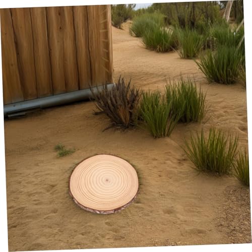 2pcs Outdoor Stepping Stones Wooden Garden Pathway Stones DIY Kit for Landscaping Safe Non