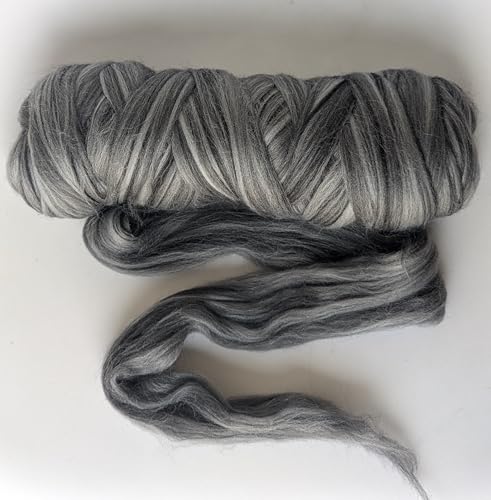 Multi Colored Natural Wool roving 1 lb. Best Wool for Needle Felting