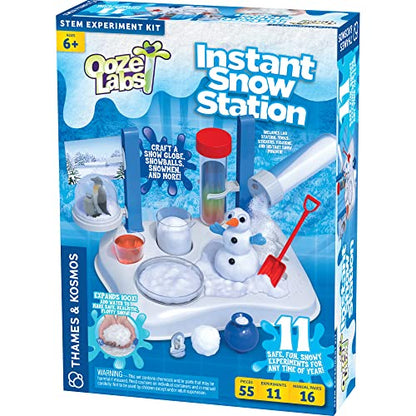 Ooze Labs Instant Snow Station STEM Experiment Kit & Lab Setup