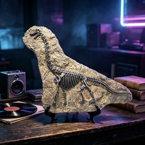 Resin Brachiosaurus Dinosaur Fossil Statue Model Simulated Skeleton Home Office Display Decorative Craft Box Decoration