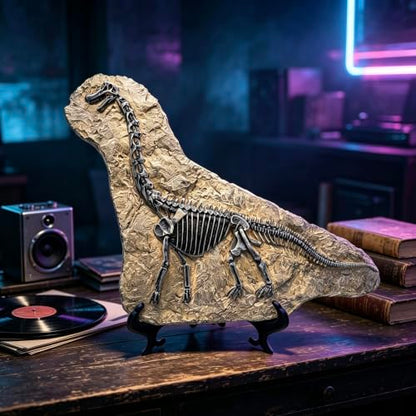 Resin Brachiosaurus Dinosaur Fossil Statue Model Simulated Skeleton Home Office Display Decorative Craft Box Decoration