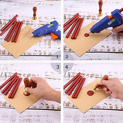 16Pcs Christmas Sealing Wax Sticks for Wax Seal Stamp (16 Count)