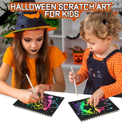 16 Pack Rainbow Scratch Notebook Art Party Favors for Kids (16 Count)