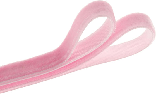 Vintage Pink Velvet Ribbon Christmas Ribbon for Gift Wrapping Crafts Christmas Tree Ornaments Garland Decorations, 5/8 Inch X 25Yd - Crafty Corner