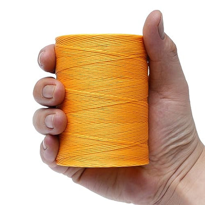 Waxed Thread 852Yards 150D 0.8mm Flat Polyester Wax Thread for Hand Sewing Leather Craft DIY Projects Shoes Repair Book Binding
