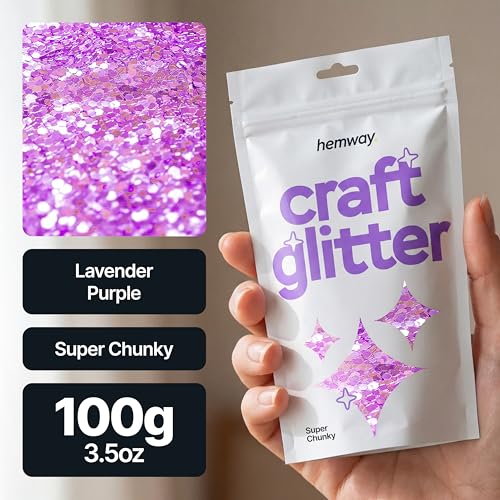 Craft Glitter Lavender Purple 100g Super Chunky Glitter (100 grams)