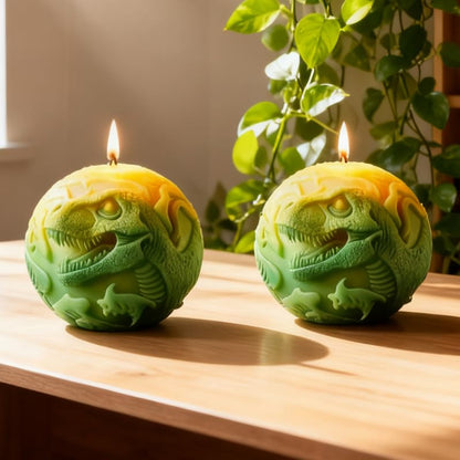 Egg Shape 3D Dinosaur Resin Casting Mold for Candles Making