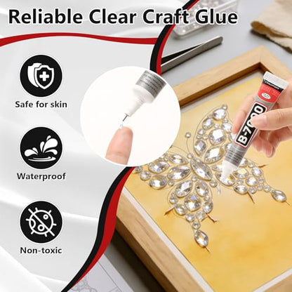 25 Tube 15ML B7000 Glue Clear with Precision Tip