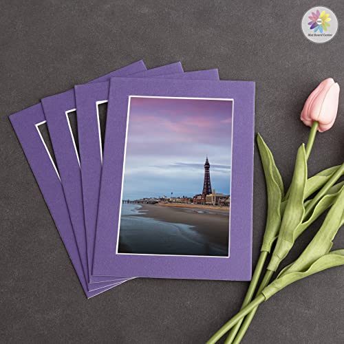 Mat Board Center 10 Pack 5x7 Photo Mats for 4x6 Picture
