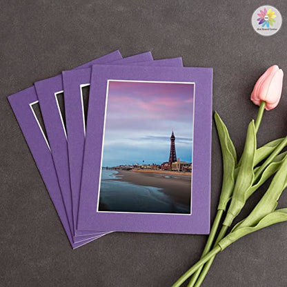Mat Board Center 10 Pack 5x7 Photo Mats for 4x6 Picture