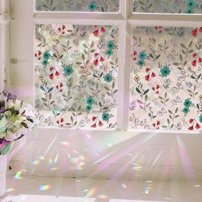 Rainbow 3D Window Stained Glass Privacy Film Decorative