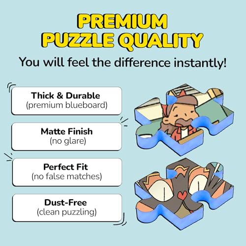 Jigsaw Puzzles 1000 Pieces with Storytelling Comics (1000 Count)