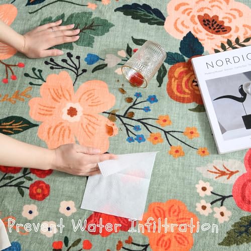 Runner Rug for Hallways Kitchen Rug Non Slip 2'6''x8' Washable Runner Rugs with Rubber Backing Soft Floral Carpet Runner for Hallways