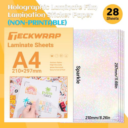 Holographic Laminate Sheets Waterproof Laminating Sheets