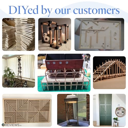DIY Wooden Square Dowel Rod 3 (25 Count)