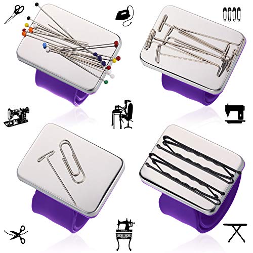 Magnetic Wrist Sewing Pincushion with 100 Pcs 1.5" Pins