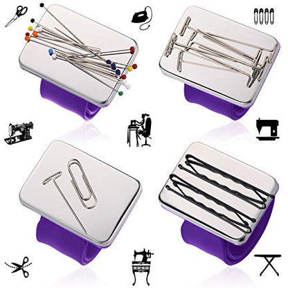 Magnetic Wrist Sewing Pincushion with 100 Pcs 1.5" Pins