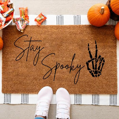 Halloween Stencils for Crafts Reusable Welcome Stay Spooky Stencil