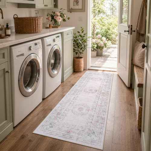 2x6 Floral Bow Runner Rug for Hallway