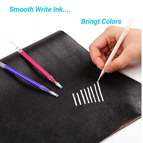 Heat Erasable Fabric Marking Pens with 28 Refills for Tailors Sewing (4 Count)