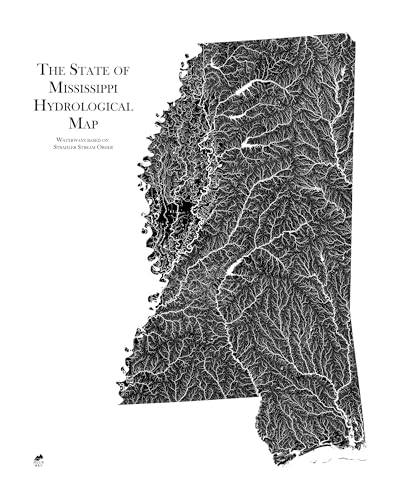 Hydrological River Map of Mississippi
