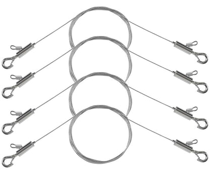 4PCS Adjustable Picture Hanging Wire 2m x 1mm Small Hooks