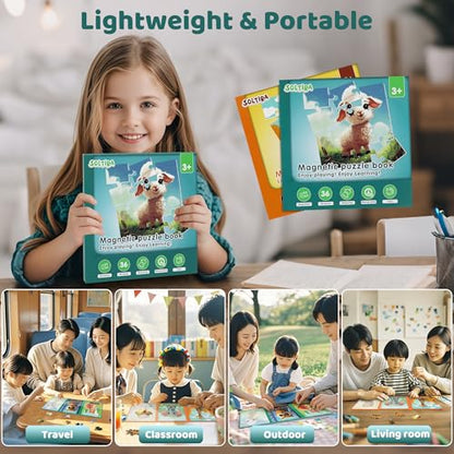 Magnetic Puzzles for Toddlers 3 (72 Count)