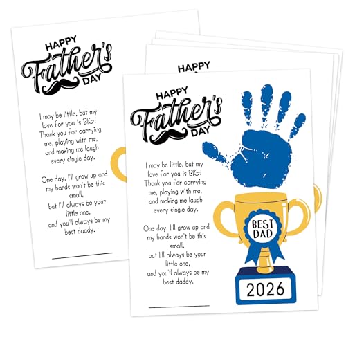 Happy Fathers Day Baby Handprint Kit Dad Gifts from Daughter Son
