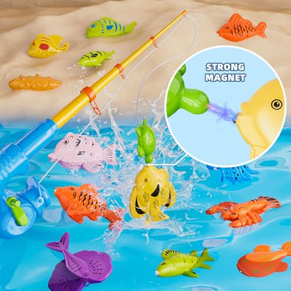 Magnetic Fishing Pool Toys Game for Kids Toddlers (35 Count)