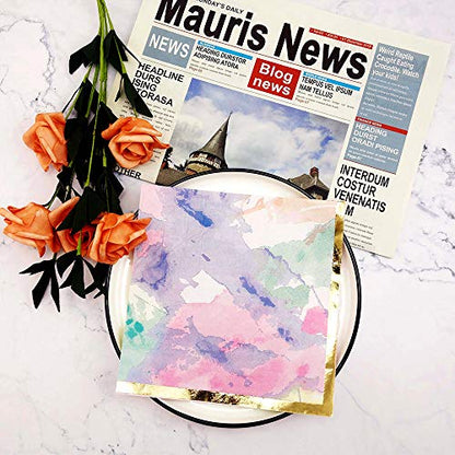 80 Pack Napkins Disposable Paper Towel Cocktail Dinner Party Decoration (80 Count)