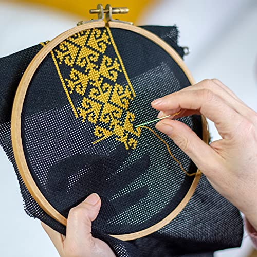 6pcs Aida Cloth 14 Count Cross Stitch Fabric
