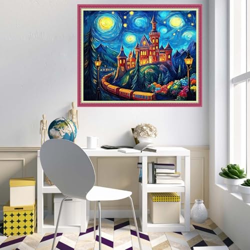 Cross Stitch Stamped Full Embroidery Kits DIY 11CT Cotton Thread Printed DIY Needlepoint Kits Craft Needlework Set Cross