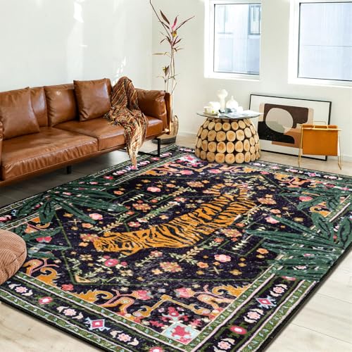 Oriental Tropical Washable Rugs (23.33 Sq Ft)