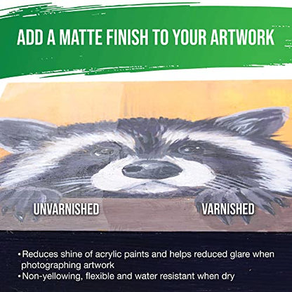 8 oz Matte Acrylic Varnish for Acrylic Painting