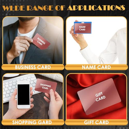 100 Pcs Metal Business Cards Aluminum Laser Engraving Blanks
