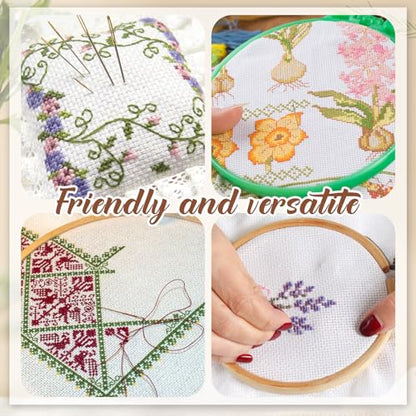 12 Pcs 14 Count Cotton Aida Cloth (12 Count)