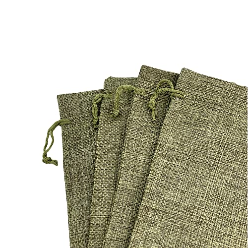 Pack of 25 Burlap Gift Bags with Drawstring Linen Jewelry Pouches Wedding Hessian Jute Bags for Birthday and Treat Pouches Party Wedding Favors Gift