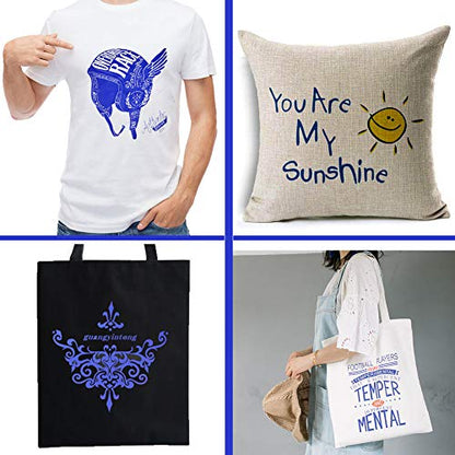 Heat Transfer Vinyl Blue HTV Rolls (12 Foot)