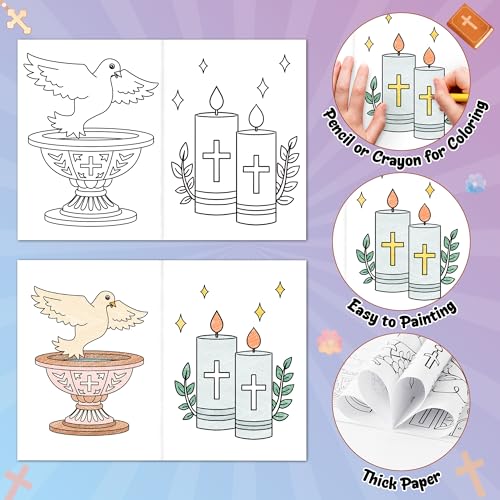 Catholic Coloring Books for Kids (24 Count)
