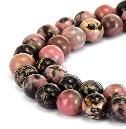 90pcs Adabele Natural Rhodonite Gemstone 4mm (90 Count)