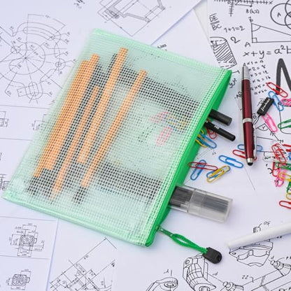 20pcs Mesh Zipper Pouch Bags (20 Count)