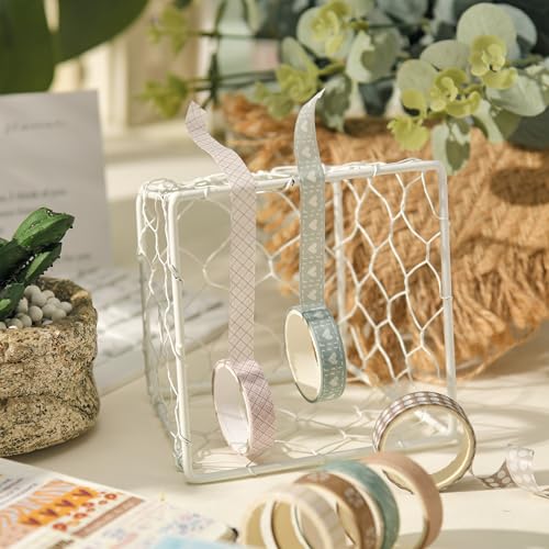 20 Rolls Basic Washi Tape Set Japanese Arts Adhesive Tapes Simple Patterns Decorative Masking Tape Sets for Craft (20 Count)